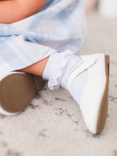 Load image into Gallery viewer, Girls White 3-Pack Ruffle Ankle Socks