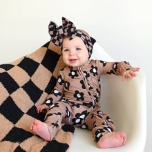 Load image into Gallery viewer, Coco RUFFLE ZIP Bamboo One Piece Flowers Baby Clothing