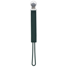 Load image into Gallery viewer, Classic Hunter Green All Silicone Modern Pacifier Clip