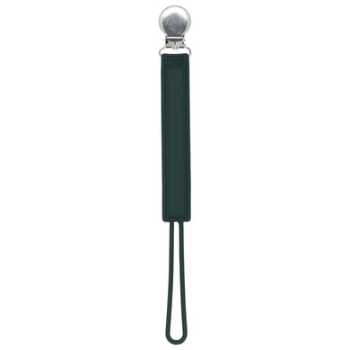 Classic Hunter Green All Silicone Modern Pacifier Clip