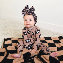 Load image into Gallery viewer, Coco RUFFLE ZIP Bamboo One Piece Flowers Baby Clothing
