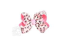 Load image into Gallery viewer, LAYERED LEOPARD BOW ON CLIP