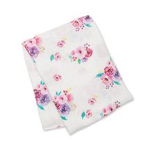 Load image into Gallery viewer, Deluxe Bamboo Swaddle - Posies