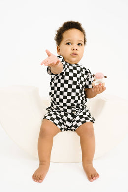 Black Checkered Pocket Set