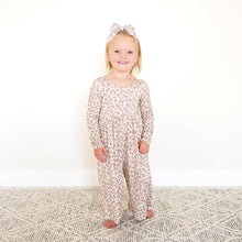 Load image into Gallery viewer, Amari Leopard WIDE LEG ROMPER Bamboo Kids Clothing Outfit
