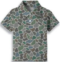 Load image into Gallery viewer, Pebble Camo - SS Polo Shirt