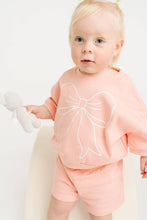 Load image into Gallery viewer, Pastel Pink Bow Shorts Set