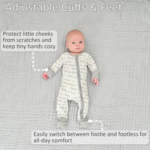 Load image into Gallery viewer, Child Of God Baby Bamboo Pajamas, 2-Way Zipper Baby Romper