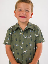 Load image into Gallery viewer, Boys Pond Pups Hunting Dog Knit Short Sleeve Performance Polo