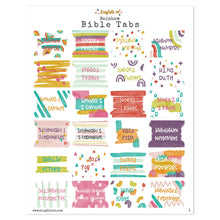 Load image into Gallery viewer, Rainbow Bible Tabs Stickers