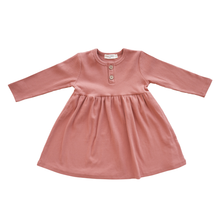 Load image into Gallery viewer, Organic Ribbed Cotton Dress  | Terracotta