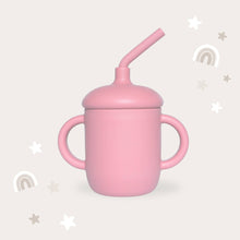 Load image into Gallery viewer, Sippy Cup with Straw, Spill-Proof &amp; Anti-Stain - Dusty Rose