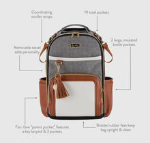 Load image into Gallery viewer, Coffee &amp; Cream Boss Plus Diaper Bag Backpack