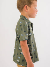 Load image into Gallery viewer, Boys Pond Pups Hunting Dog Knit Short Sleeve Performance Polo