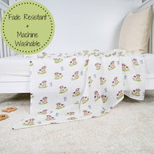 Load image into Gallery viewer, Moo Moo Here Farm Theme Baby Swaddle Blanket