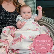 Load image into Gallery viewer, Dogwoods In Bloom Baby Swaddle Blanket