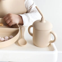 Load image into Gallery viewer, Sippy Cup with Straw, Spill-Proof &amp; Anti-Stain - Almond
