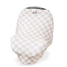 Load image into Gallery viewer, Taupe Checkerboard Mom Boss™ 4-in-1 multi-use cover