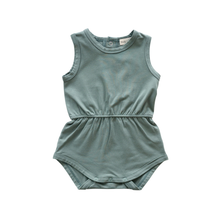 Load image into Gallery viewer, Organic Cotton Playsuit – Basil Green