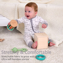 Load image into Gallery viewer, Child Of God Baby Bamboo Pajamas, 2-Way Zipper Baby Romper