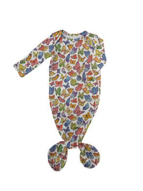 Butterflies Knotted Infant Gown