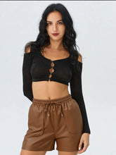 Load image into Gallery viewer, Spice &amp; Spunk Faux Leather Shorts