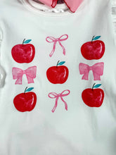 Load image into Gallery viewer, Apples &amp; Bows Pink Ruffled Shorts Set