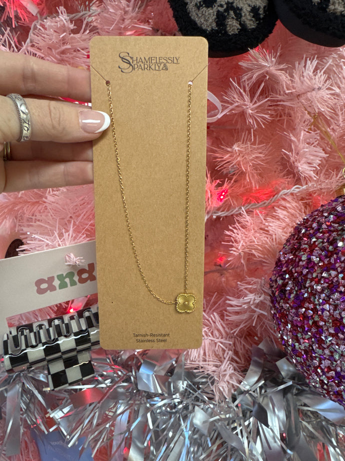 Gold Clover Necklace