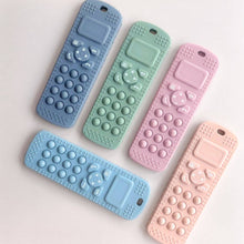 Load image into Gallery viewer, Sensory Popper Teether Phone - Dusty Pink