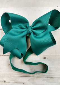 Oversize Bow Satin Headband