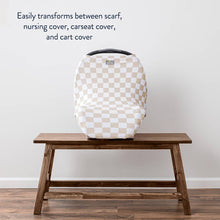 Load image into Gallery viewer, Taupe Checkerboard Mom Boss™ 4-in-1 multi-use cover