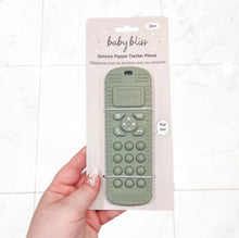 Load image into Gallery viewer, Sensory Popper Teether Phone - Sage