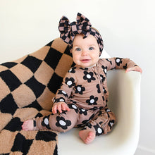 Load image into Gallery viewer, Coco RUFFLE ZIP Bamboo One Piece Flowers Baby Clothing