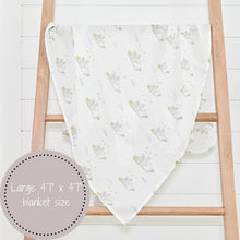 Load image into Gallery viewer, SomeBunny Loves You Baby Easter Swaddle Blanket