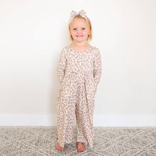 Load image into Gallery viewer, Amari Leopard WIDE LEG ROMPER Bamboo Kids Clothing Outfit