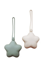 Load image into Gallery viewer, Sage/Shifting Sand Silicone Pacifier Case (2 Pack)