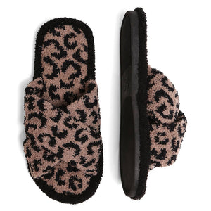 Luxury Soft Crossover Leopard Pattern Slipper