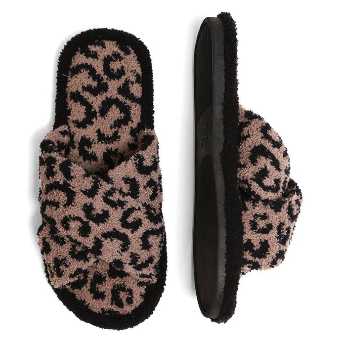 Luxury Soft Crossover Leopard Pattern Slipper