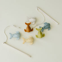 Load image into Gallery viewer, Silicone and Wood Fishing Play Set