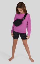 Load image into Gallery viewer, Girls Crew Sweatshirt, Basic Short, Fanny Bag - 3 PCS Set