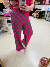 Load image into Gallery viewer, Check Yourself Pants- Hot Pink and Green