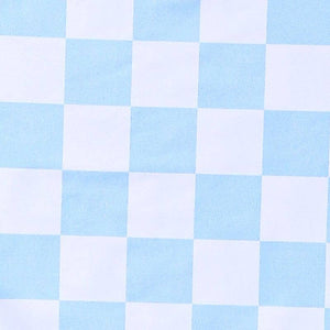Blue Checkered Baby Knotted Gown