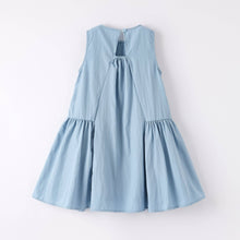 Load image into Gallery viewer, Girls&#39; Blue Sleeveless Dress