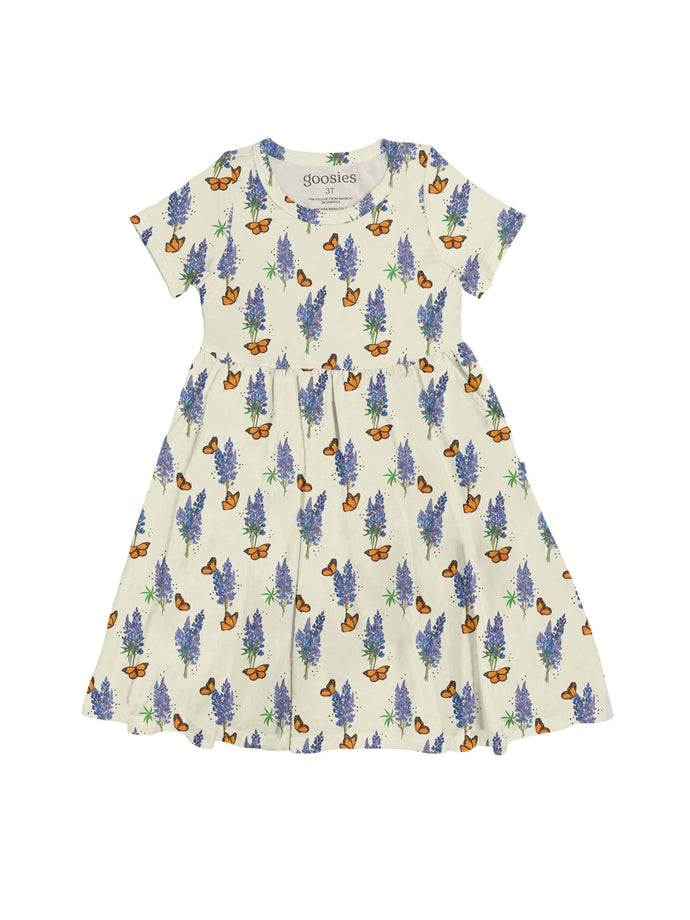 Texas Bluebonnets - Short Sleeve Pocket Dress