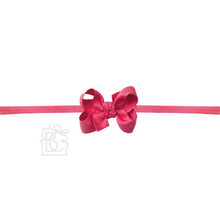 Load image into Gallery viewer, 1/4&quot; NYLON PANTYHOSE HEADBAND W/SIGNATURE GROSGRAIN BOW