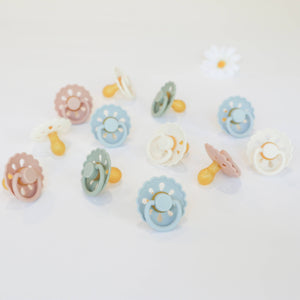 Natural Latex Pacifiers - Size(0-6M) Blush & Cream