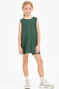 Waffle Knit Sleeveless Top and Biker Shorts Set
