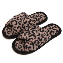 Load image into Gallery viewer, Luxury Soft Crossover Leopard Pattern Slipper