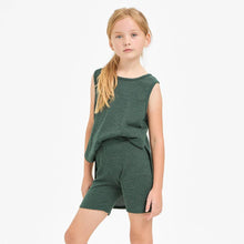 Load image into Gallery viewer, Waffle Knit Sleeveless Top and Biker Shorts Set