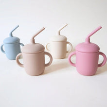 Load image into Gallery viewer, Sippy Cup with Straw, Spill-Proof &amp; Anti-Stain - Almond